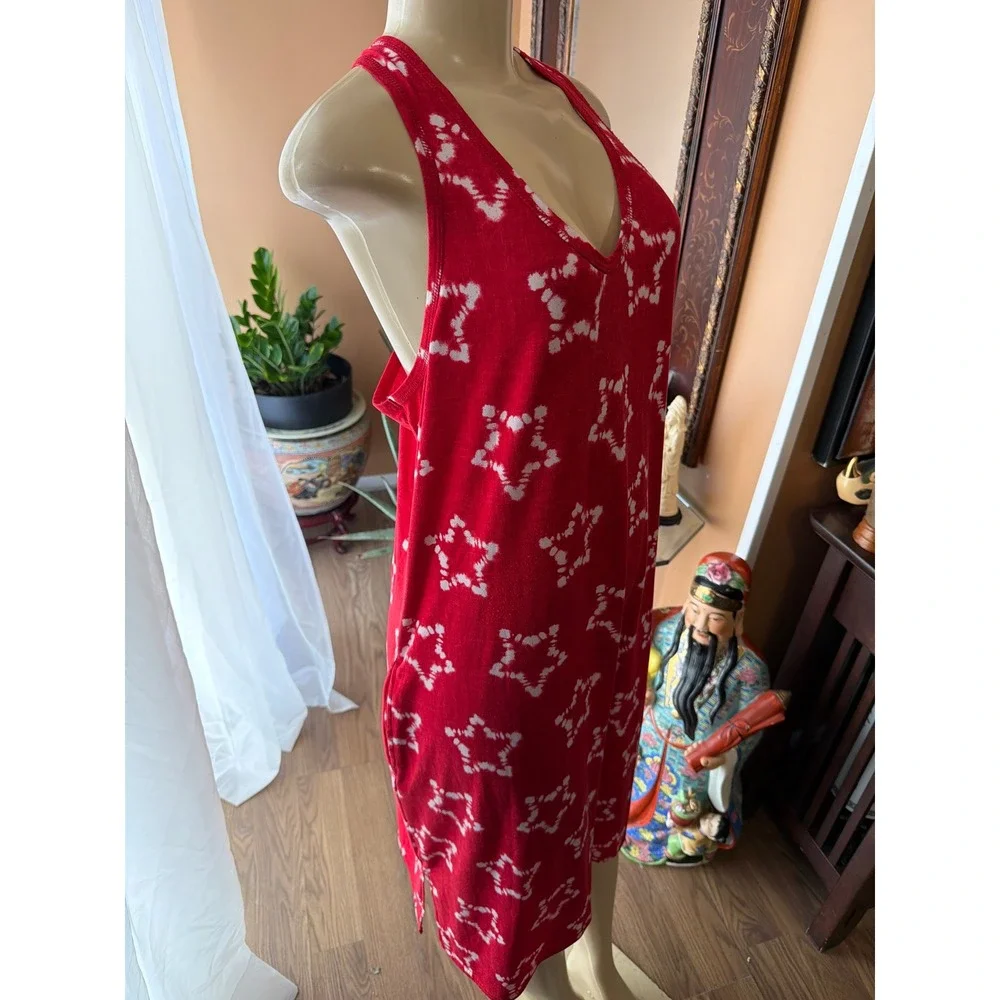 Secr Treasures Red Star Print Racerback Romper XL/XG 16-18 Sleeveless Loungewear